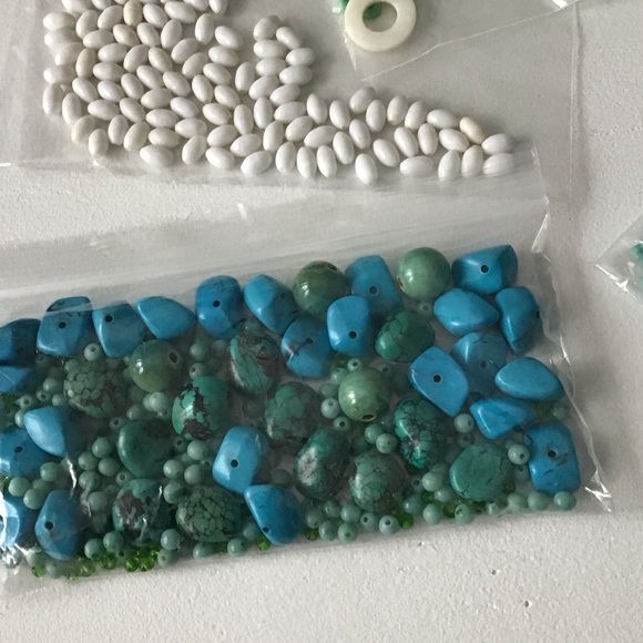 50% OFF if Bundled - Assorted Beads in Green and Blue - Mainly Acrylic 300 gm - Picture 7 of 9